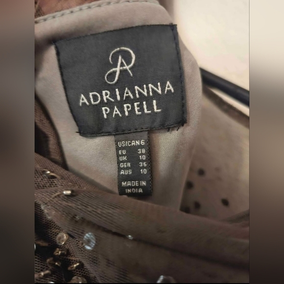 Adrianna Papell Black Sequin Long Sleeve Dress - Picture 4 of 4